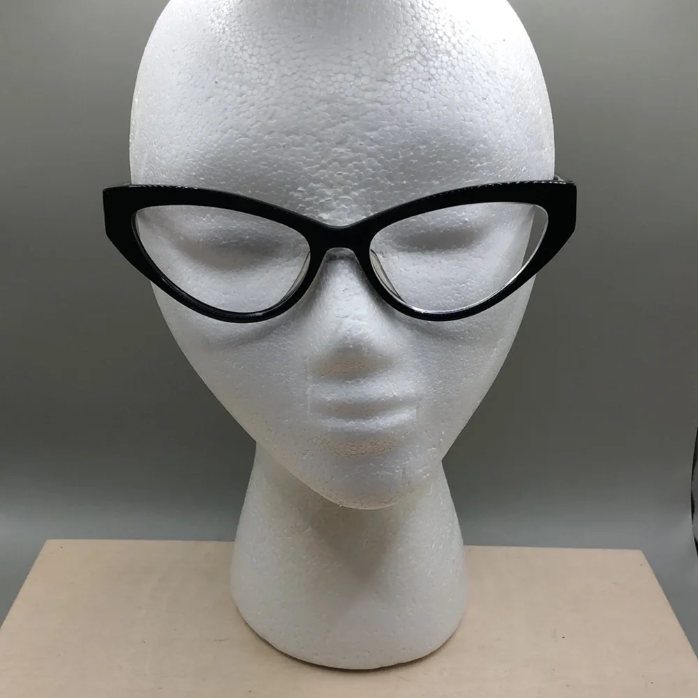 Max Mara MM 1390 G Glasses FRAMES ONLY Cat Eye 55 17 145 Black Full Rim